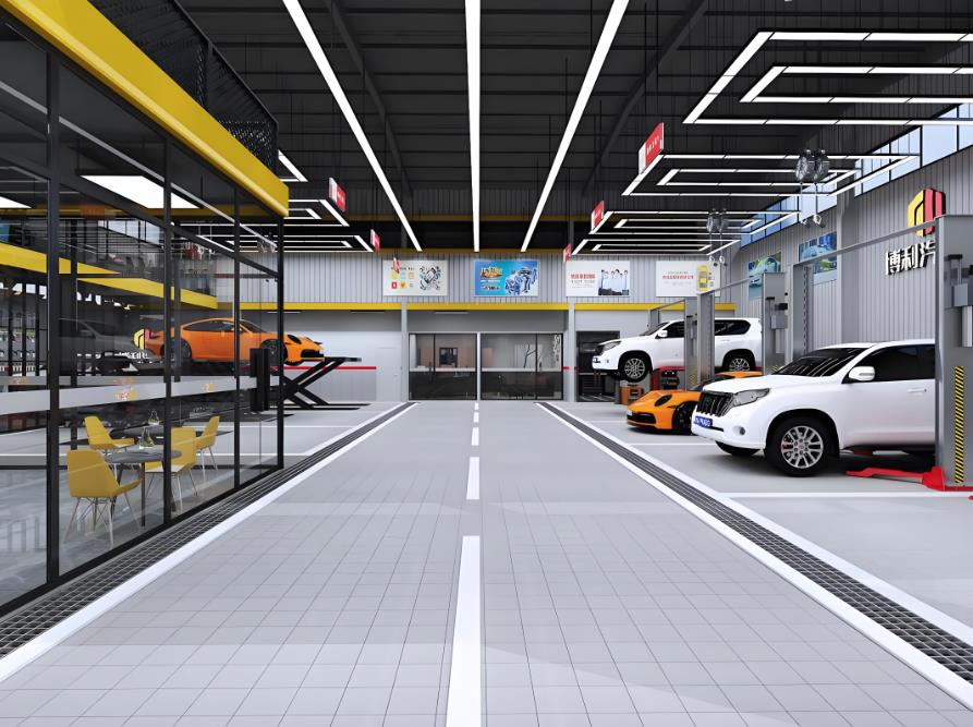 博利汽車(chē)修理廠設(shè)計(jì)效果圖